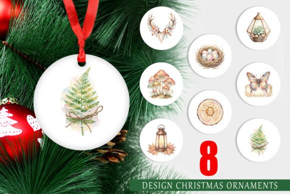 Boho Woodland Ornament Illustrations Review