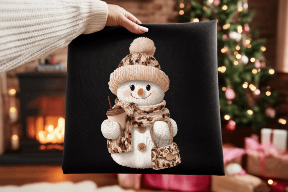 Cozy Snowman PNG: Winter Illustrations for Sellers
