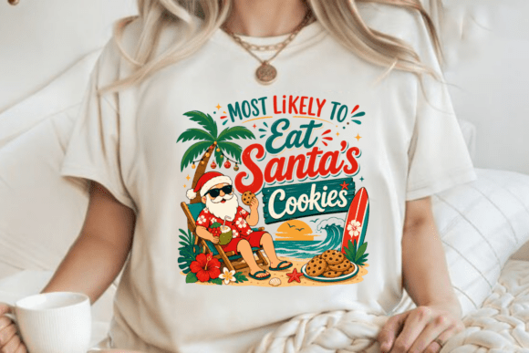 Eat Santa’s Cookies PNG: Festive Illustrations for Crafters