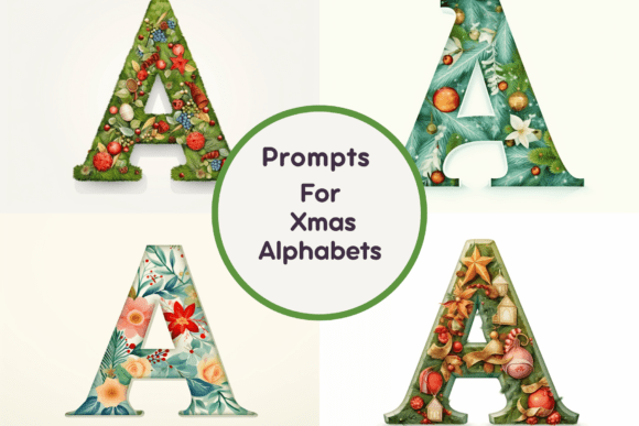 Festive Illustrations: Xmas Alphabets for Branding