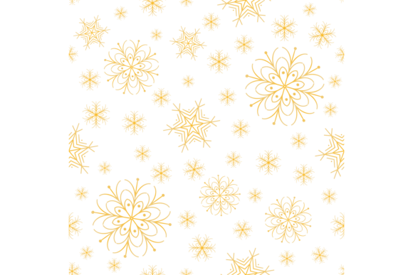 Golden Snowflake Pattern: Seamless Illustrations Review