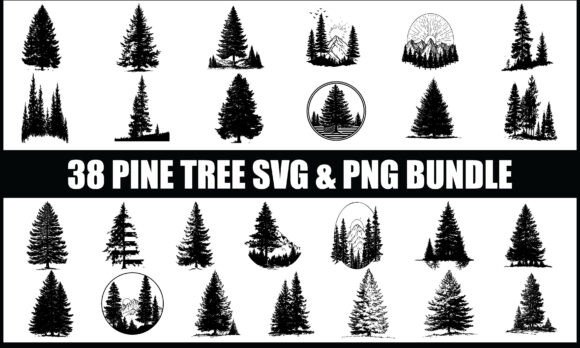 Pine Tree SVG Bundle: Forest Illustrations