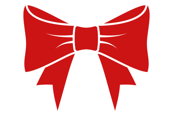 Red Decorative Gift Bow: Illustrations for Blogs