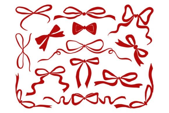 Review: Hand Drawn Ribbon Bow Decorative Vector