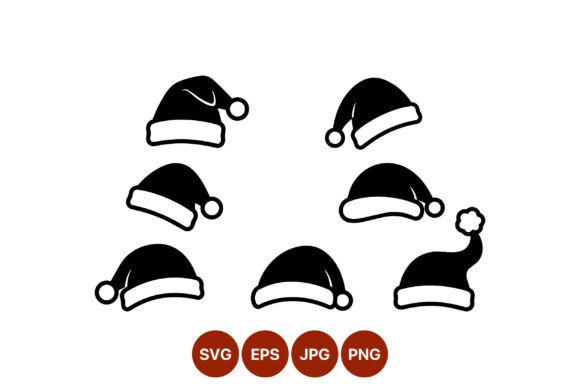 Santa Claus Hats Silhouette Vector: A Seller’s Review