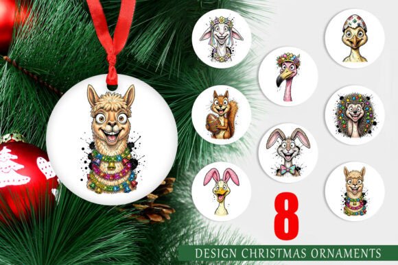 Wacky Easter Animal Ornament Digital PNG