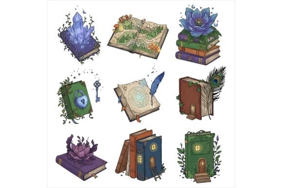 Whimsical Book Illustrations with Magic