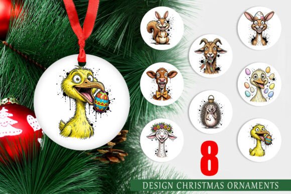 Wild Easter Animal Sketch Ornament PNG Review